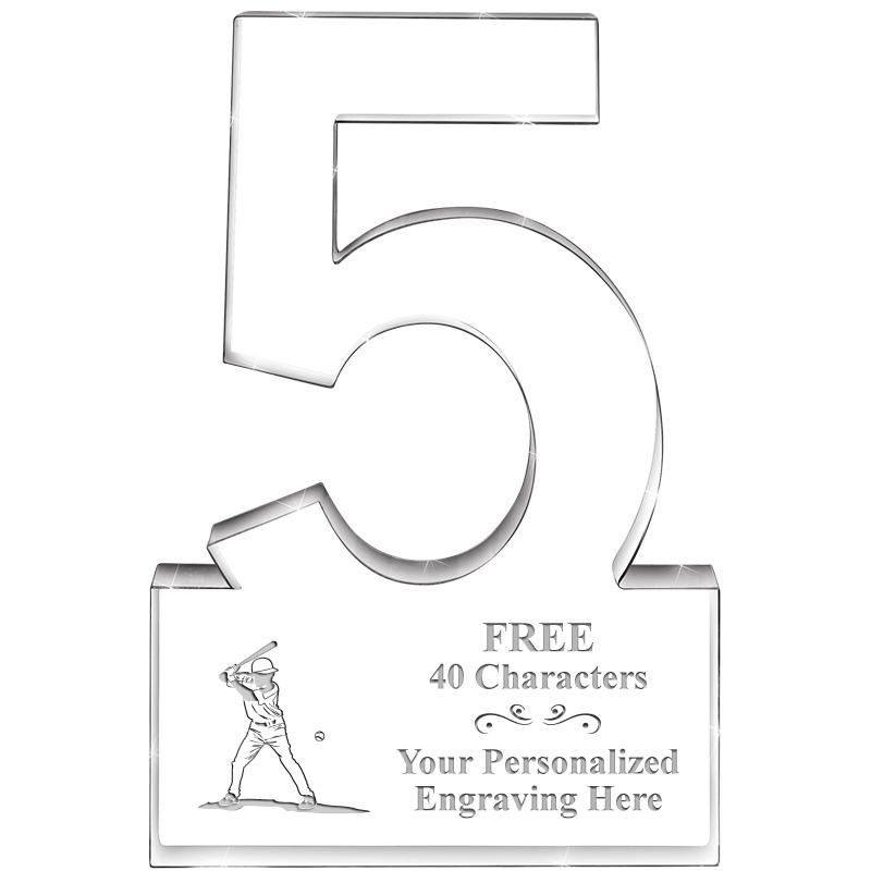 6" 5 YEARS OF SERVICE ACRYLIC