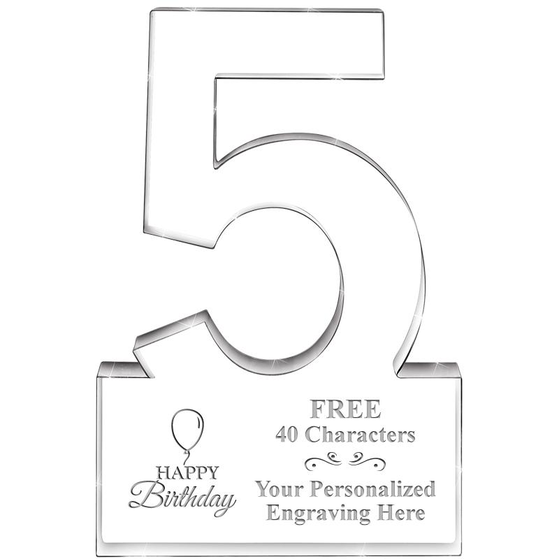 6" 5 YEARS OF SERVICE ACRYLIC