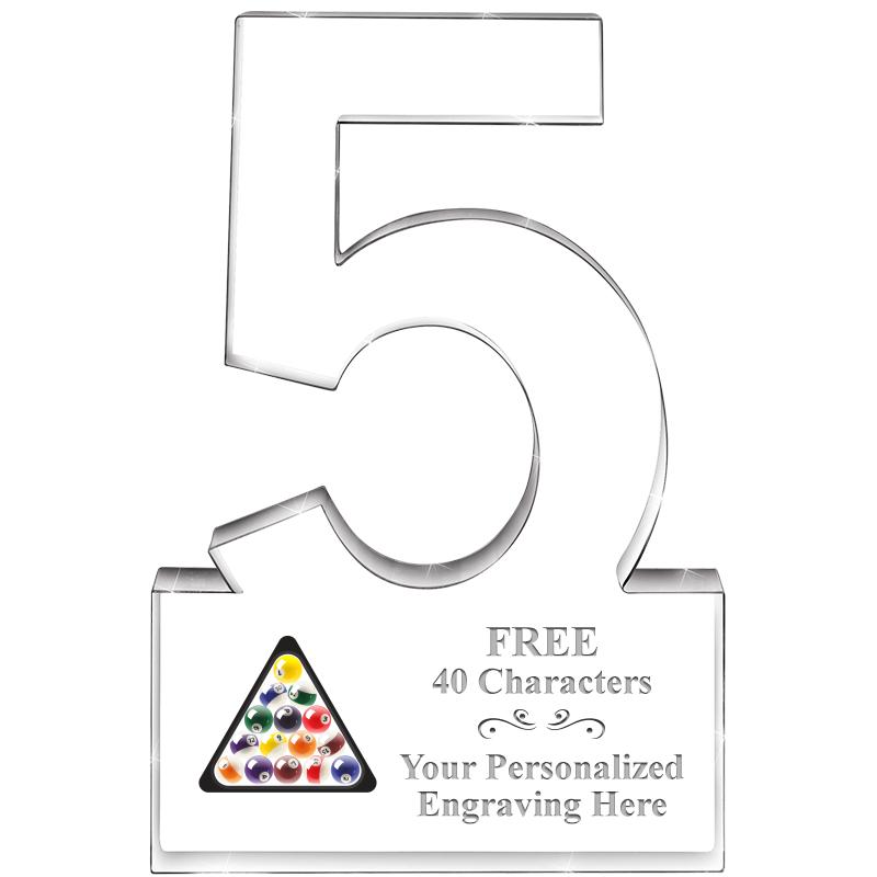 6" 5 YEARS OF SERVICE ACRYLIC