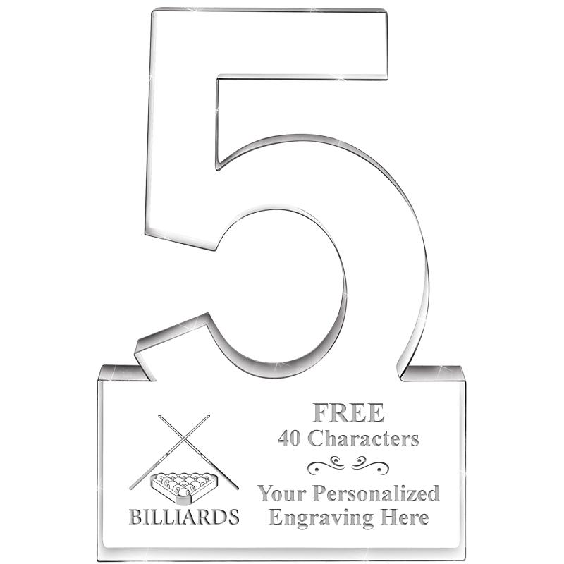 6" 5 YEARS OF SERVICE ACRYLIC