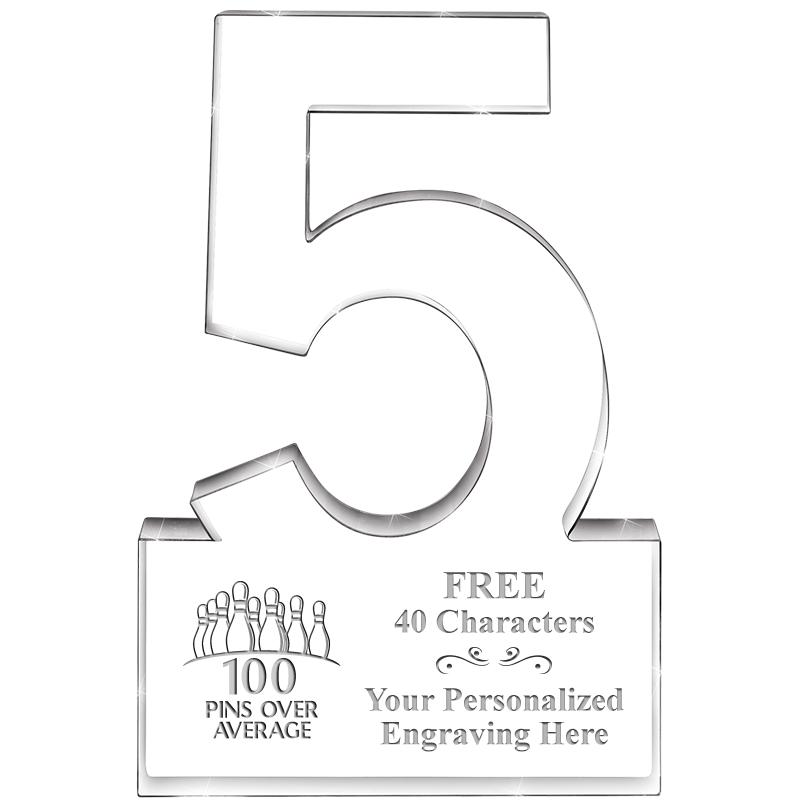 6" 5 YEARS OF SERVICE ACRYLIC