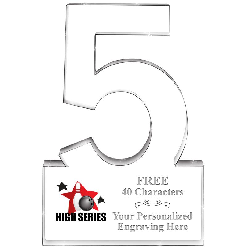 6" 5 YEARS OF SERVICE ACRYLIC