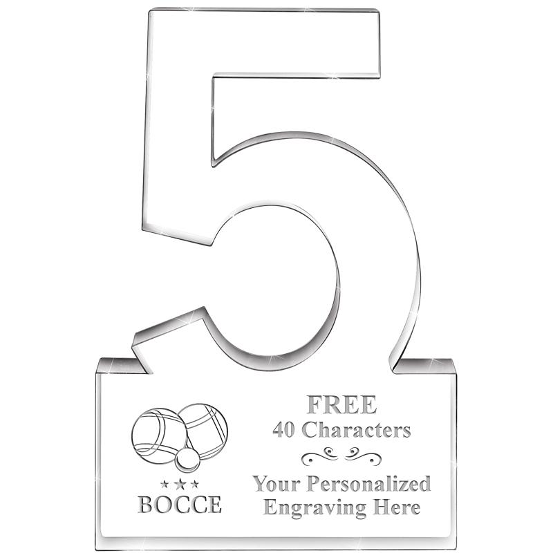 6" 5 YEARS OF SERVICE ACRYLIC