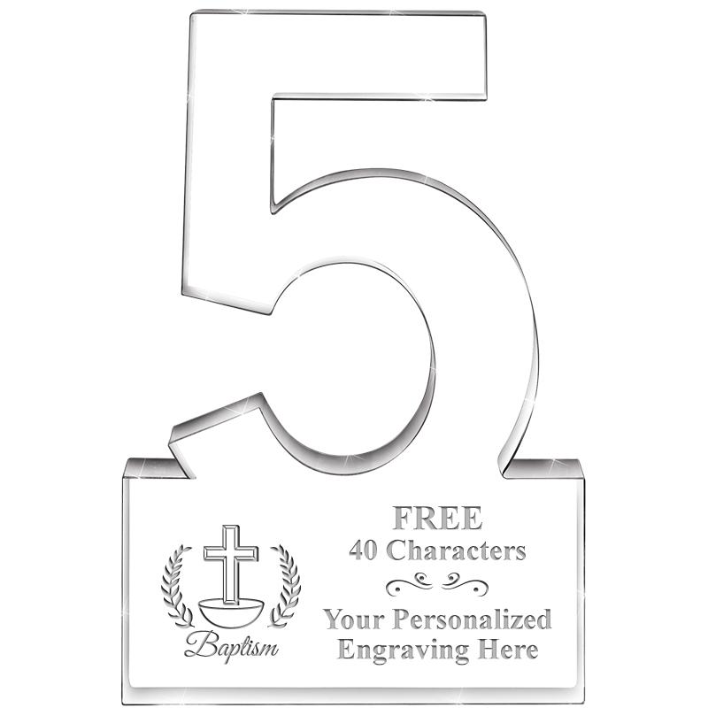 6" 5 YEARS OF SERVICE ACRYLIC