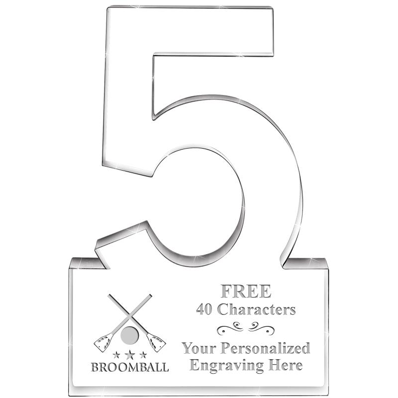 6" 5 YEARS OF SERVICE ACRYLIC