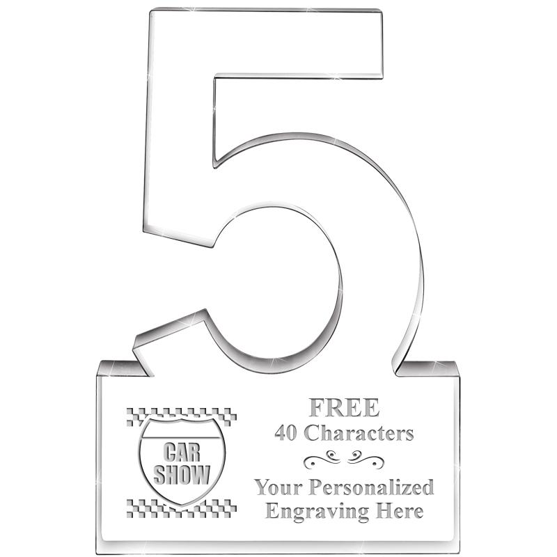 6" 5 YEARS OF SERVICE ACRYLIC