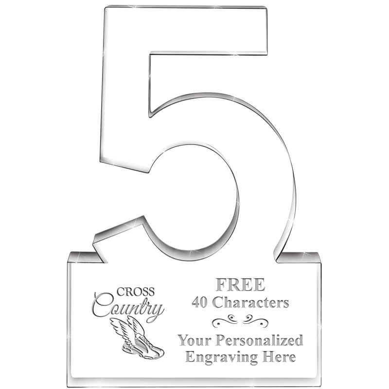 6" 5 YEARS OF SERVICE ACRYLIC