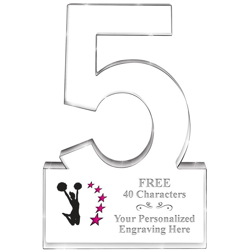 6" 5 YEARS OF SERVICE ACRYLIC