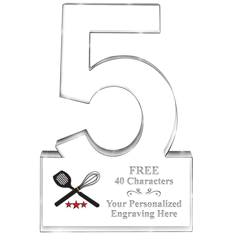 6" 5 YEARS OF SERVICE ACRYLIC