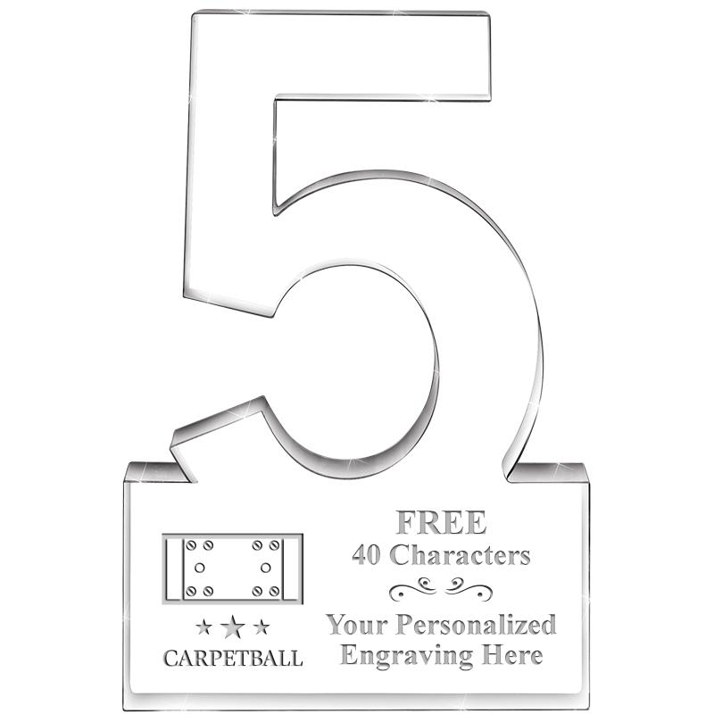 6" 5 YEARS OF SERVICE ACRYLIC