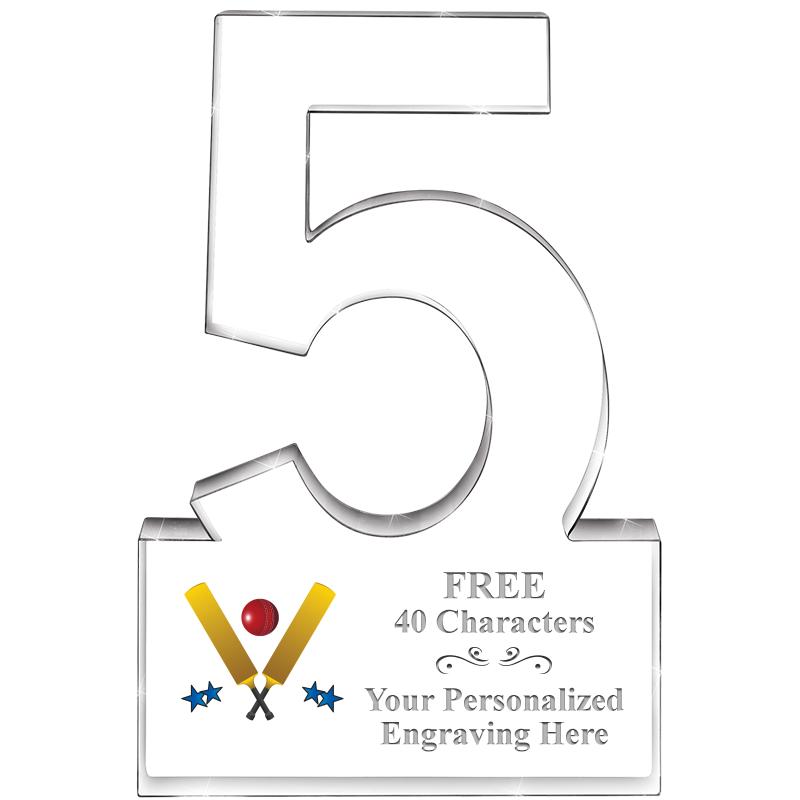 6" 5 YEARS OF SERVICE ACRYLIC