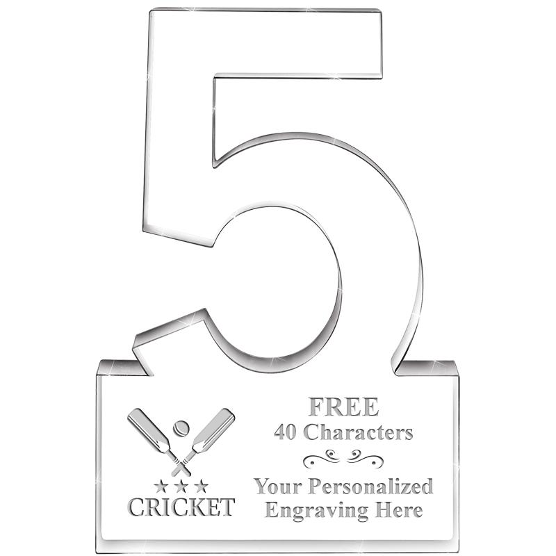 6" 5 YEARS OF SERVICE ACRYLIC