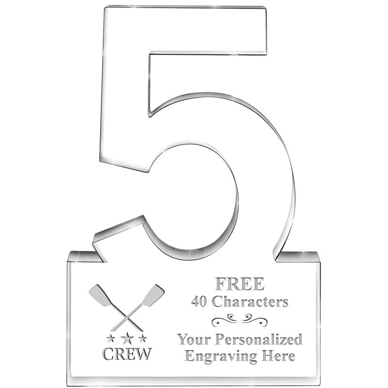 6" 5 YEARS OF SERVICE ACRYLIC