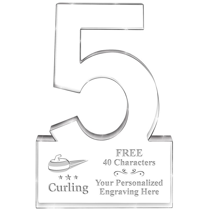 6" 5 YEARS OF SERVICE ACRYLIC