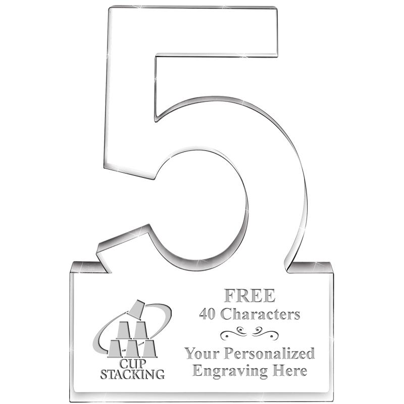 6" 5 YEARS OF SERVICE ACRYLIC