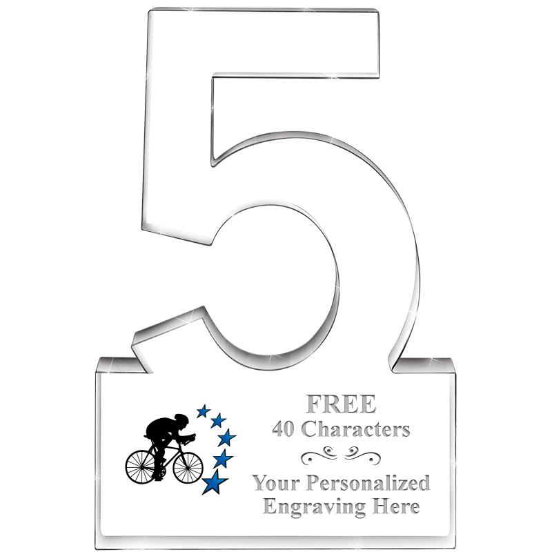 6" 5 YEARS OF SERVICE ACRYLIC