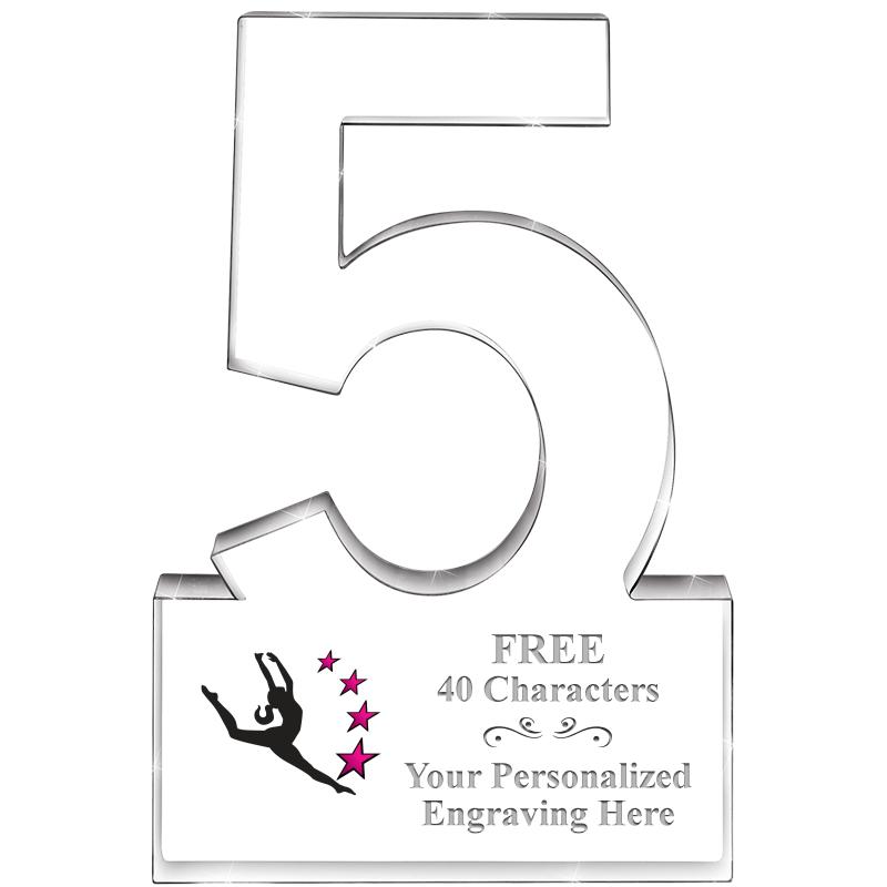 6" 5 YEARS OF SERVICE ACRYLIC