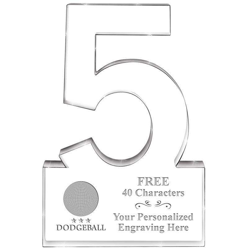 6" 5 YEARS OF SERVICE ACRYLIC