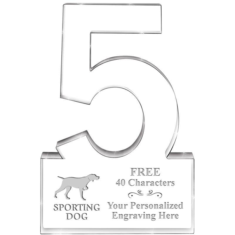 6" 5 YEARS OF SERVICE ACRYLIC