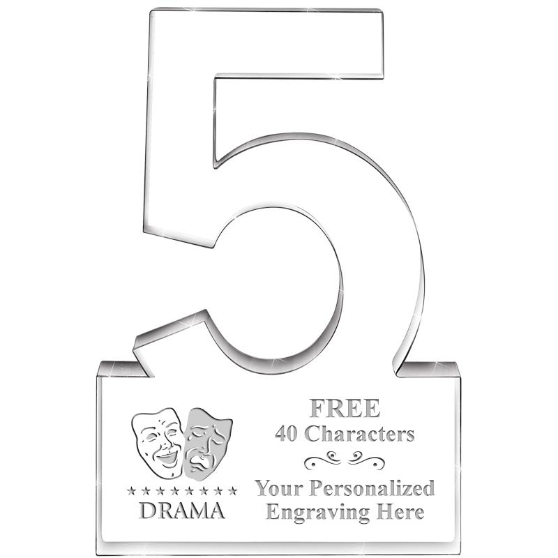 6" 5 YEARS OF SERVICE ACRYLIC