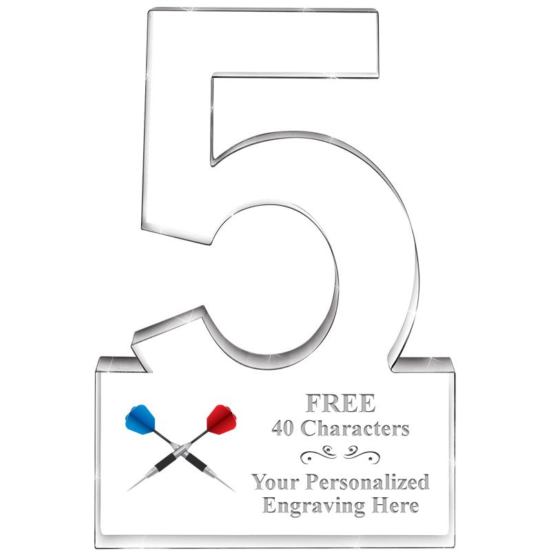 6" 5 YEARS OF SERVICE ACRYLIC