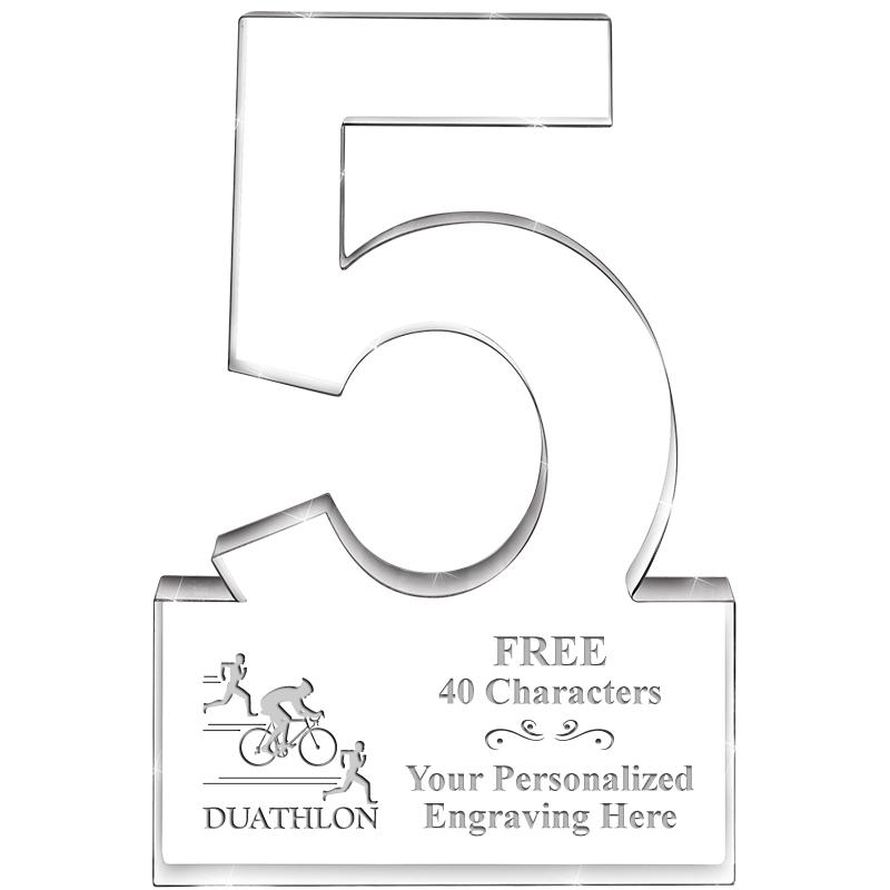 6" 5 YEARS OF SERVICE ACRYLIC