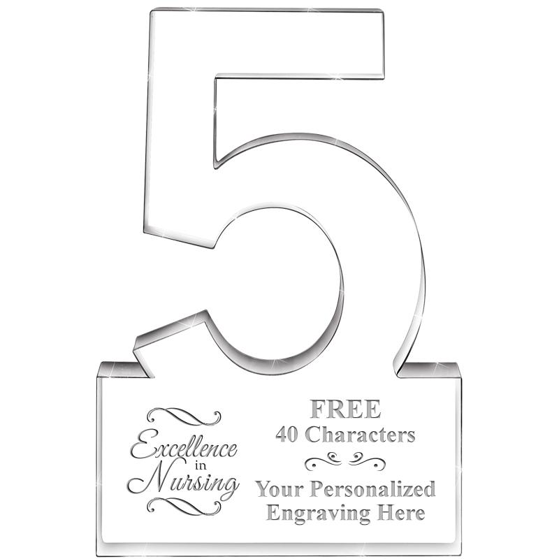 6" 5 YEARS OF SERVICE ACRYLIC