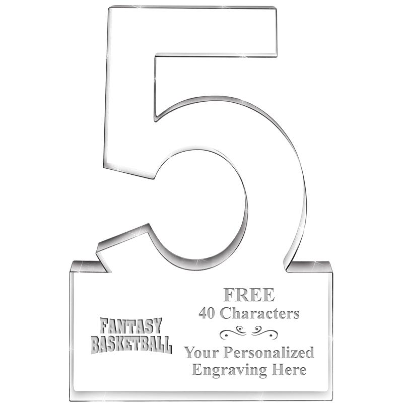 6" 5 YEARS OF SERVICE ACRYLIC