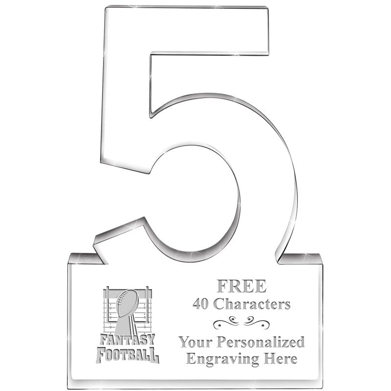 6" 5 YEARS OF SERVICE ACRYLIC