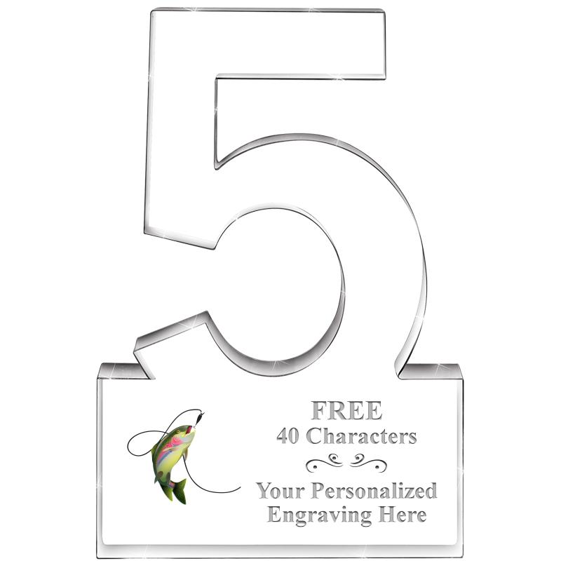 6" 5 YEARS OF SERVICE ACRYLIC