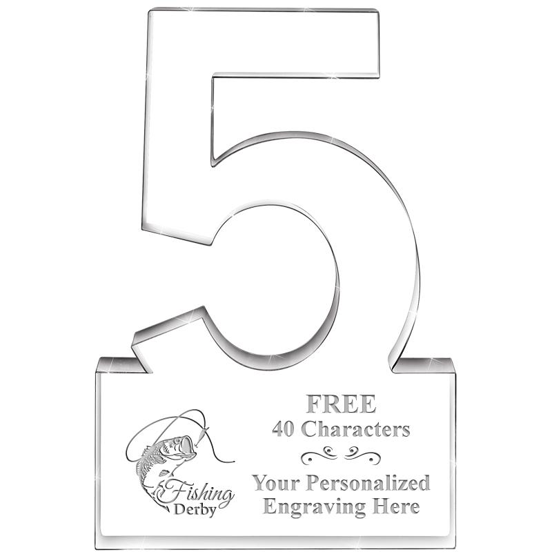 6" 5 YEARS OF SERVICE ACRYLIC