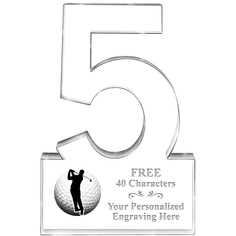 6" 5 YEARS OF SERVICE ACRYLIC
