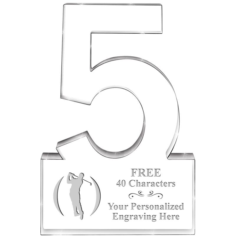 6" 5 YEARS OF SERVICE ACRYLIC