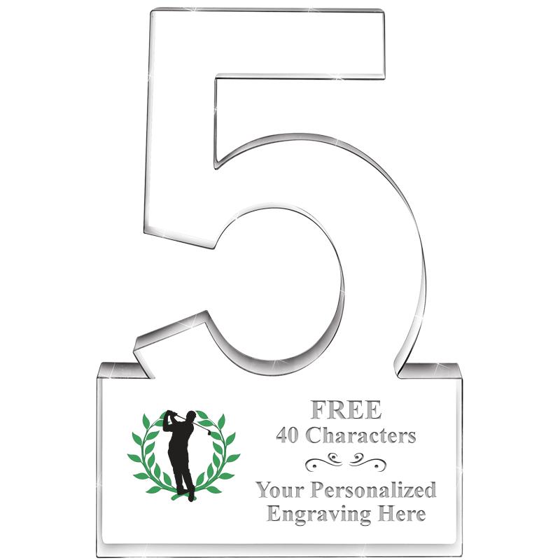 6" 5 YEARS OF SERVICE ACRYLIC