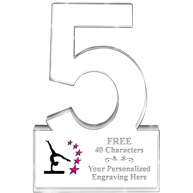 6" 5 YEARS OF SERVICE ACRYLIC