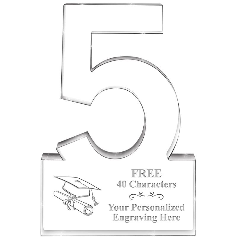 6" 5 YEARS OF SERVICE ACRYLIC