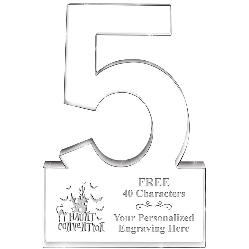 6" 5 YEARS OF SERVICE ACRYLIC