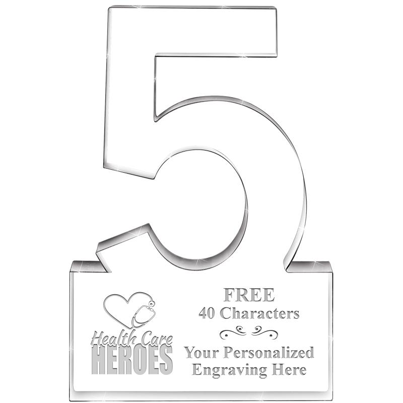 6" 5 YEARS OF SERVICE ACRYLIC