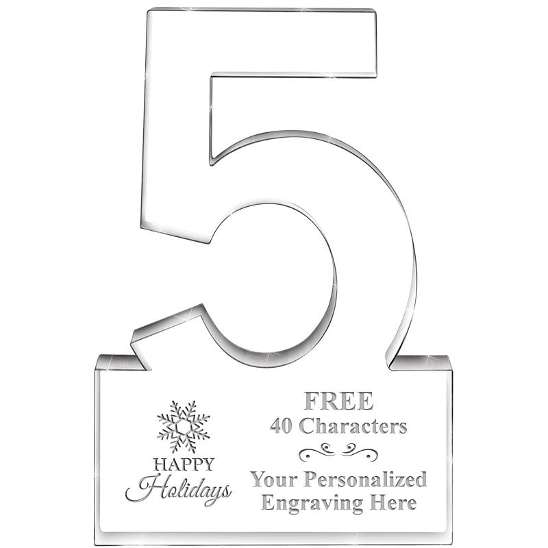 6" 5 YEARS OF SERVICE ACRYLIC