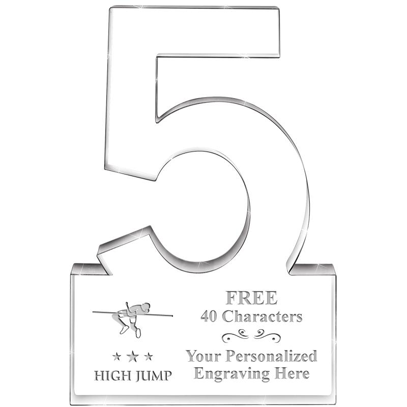 6" 5 YEARS OF SERVICE ACRYLIC