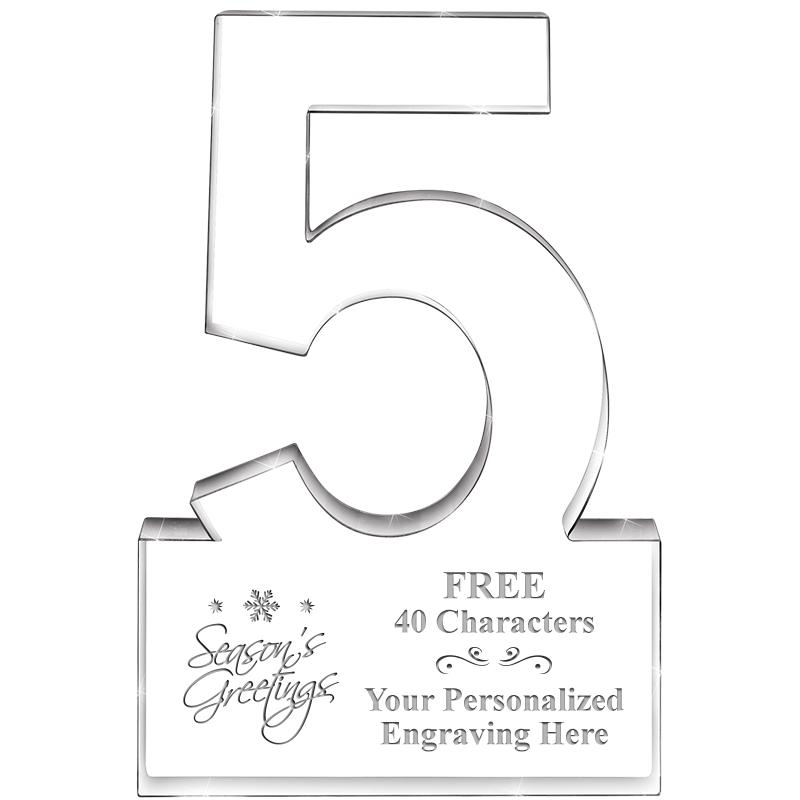 6" 5 YEARS OF SERVICE ACRYLIC