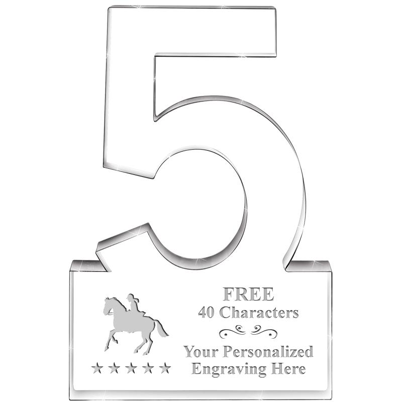 6" 5 YEARS OF SERVICE ACRYLIC