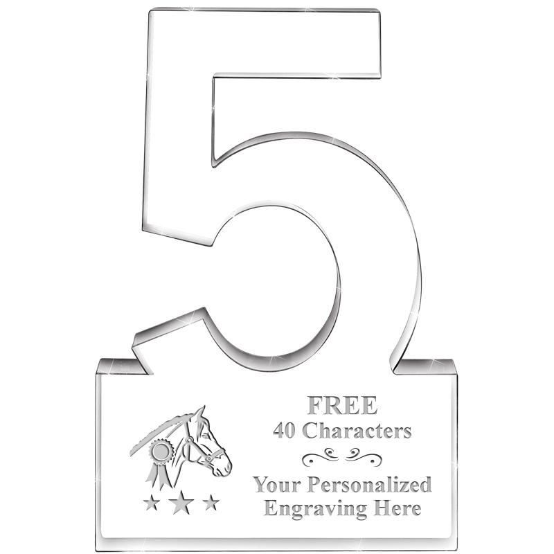 6" 5 YEARS OF SERVICE ACRYLIC