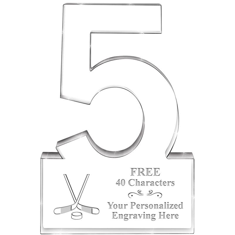 6" 5 YEARS OF SERVICE ACRYLIC