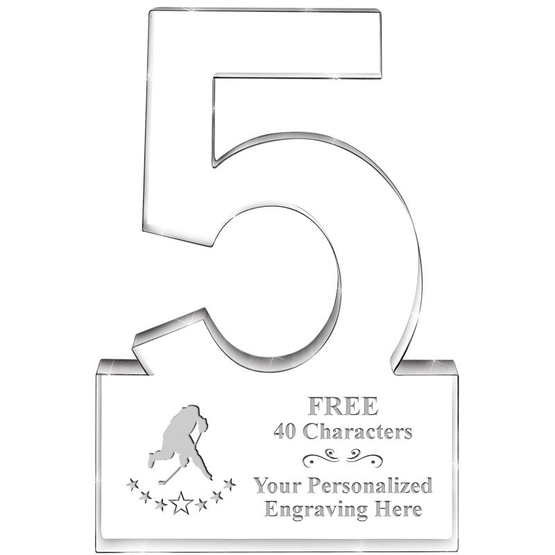 6" 5 YEARS OF SERVICE ACRYLIC