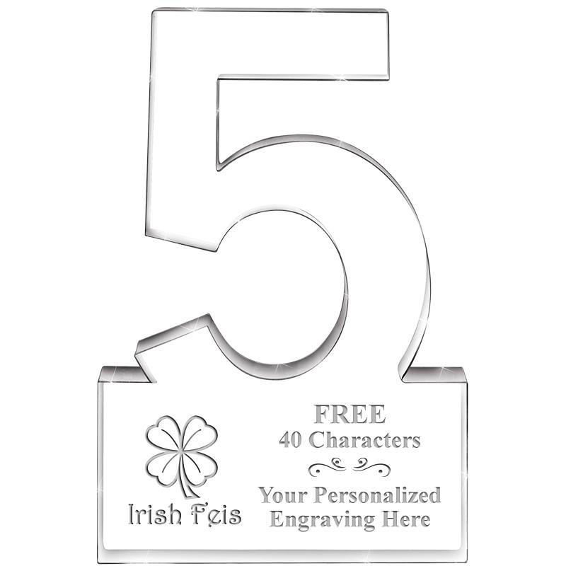 6" 5 YEARS OF SERVICE ACRYLIC