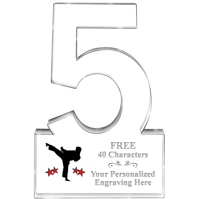 6" 5 YEARS OF SERVICE ACRYLIC