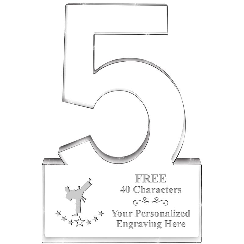 6" 5 YEARS OF SERVICE ACRYLIC