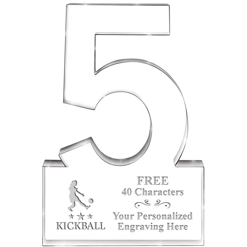 6" 5 YEARS OF SERVICE ACRYLIC