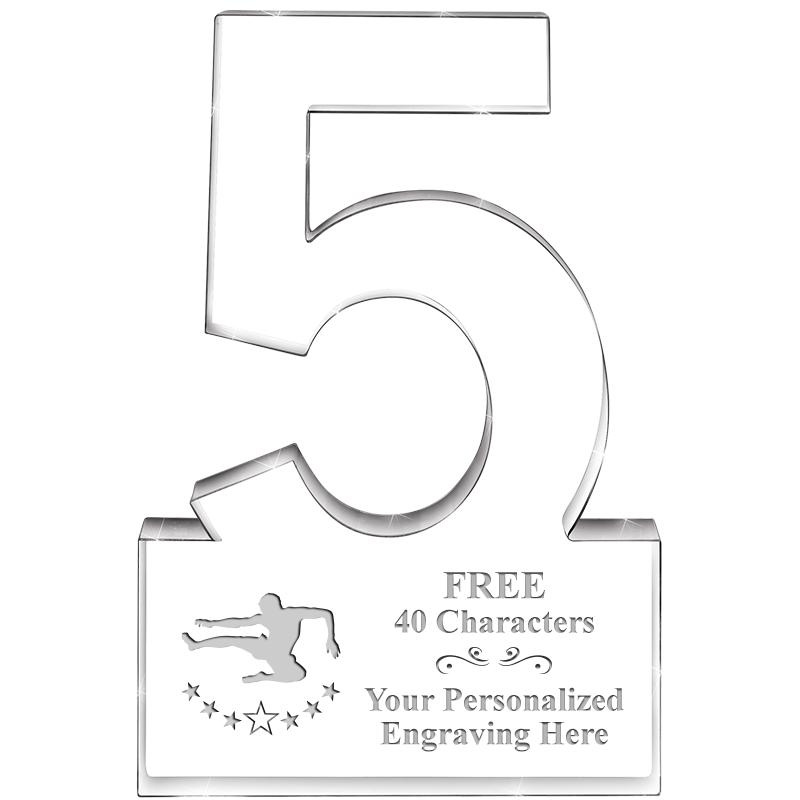 6" 5 YEARS OF SERVICE ACRYLIC